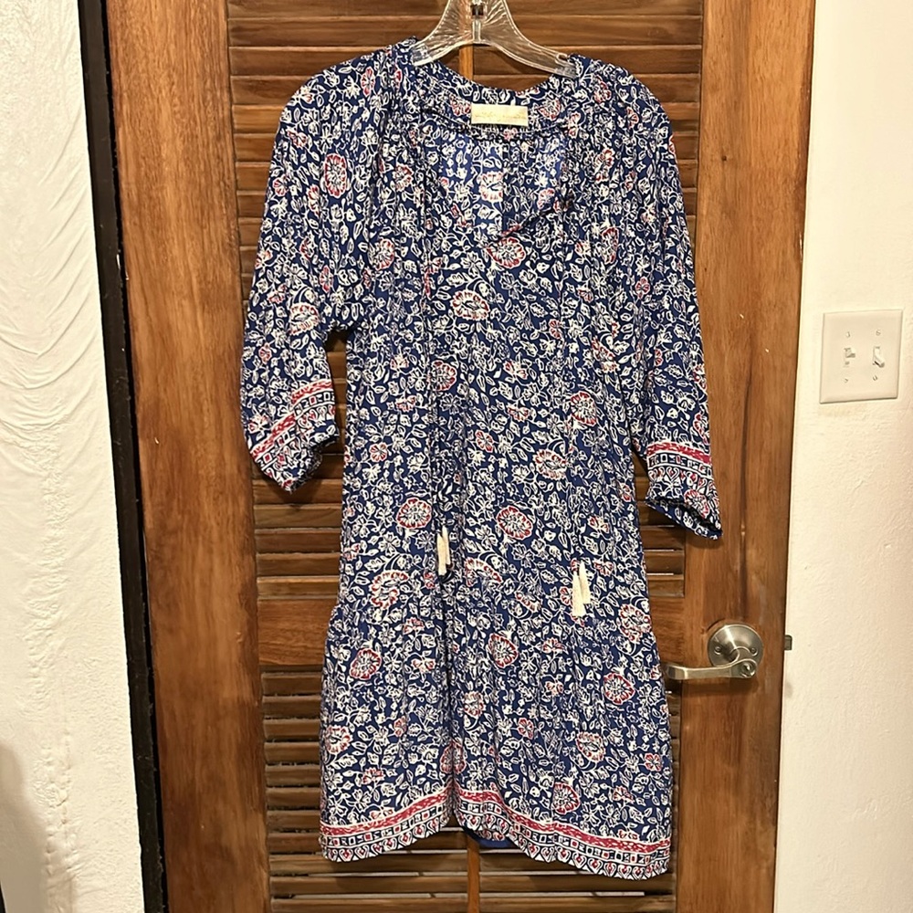 NATALIE MARTIN 100% Silk Rare Floral Print BOHO Summer Stevie Dress Size XS - Picture 8 of 12